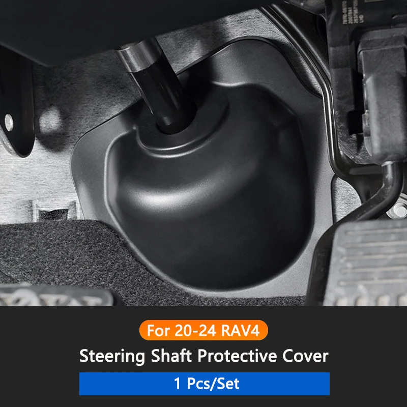 

Защитная накладка на вал руля автомобиля, защитная накладка на вал руля из АБС-пластика, черная для Toyota RAV4 2020-2024, аксессуары для интерьера