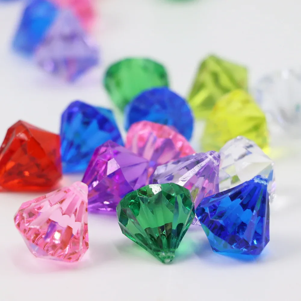 Camal 20 шт. 25 мм акриловый кулон из драгоценных камней с бриллиантами сундук