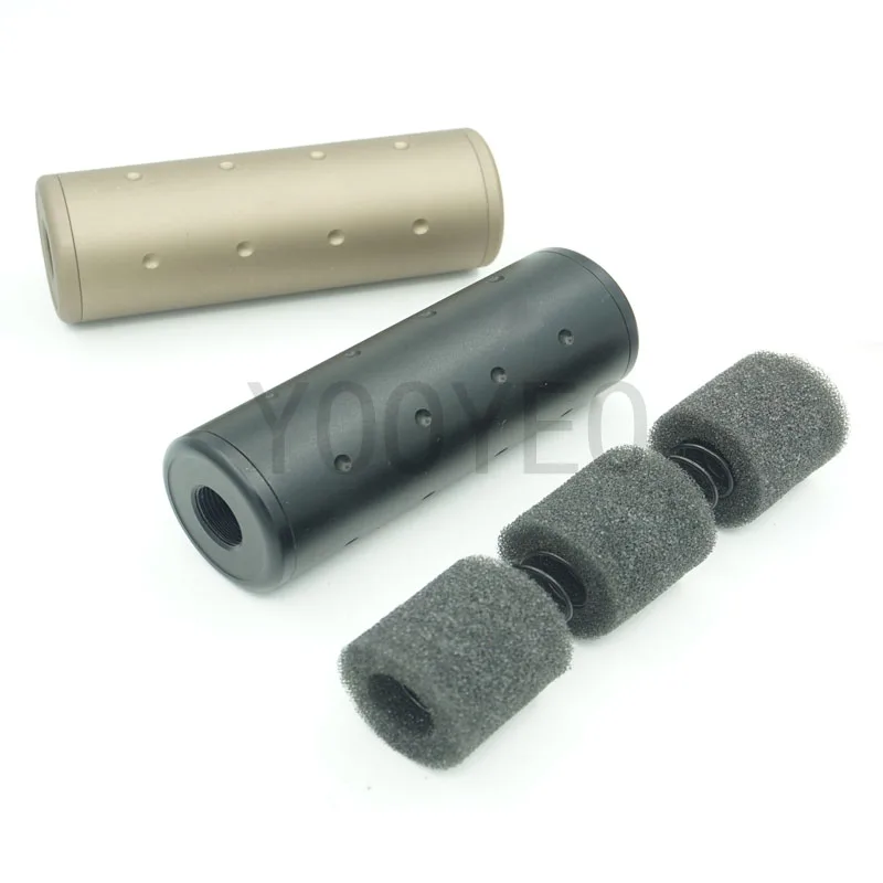 

M14X1L / M14X1 Tactical M4 M16 14mm Male/Female Thread Universal RifleAirsoft Front Pipe Silencing Sleeve Muffler Accessory