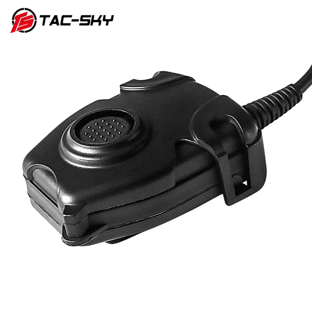 TS TAC-SKY Military Adapter Tactical PTT Compatible with Peltor Kenhwood Baofeng UV-5R Tactical PTT
