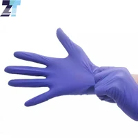 purple 100 nitrile gloves100pcs rubber gloves chemical oil resistant hair beauty salon work gloves kitchen gloves for cooking