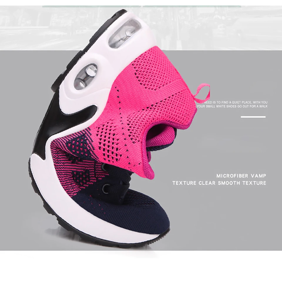 Loekeah Women's Sneakers Breathable Casual Shoes Ladies Running Shoes Mesh Comfort Platform Shoes Outdoor Sports Shoes Tennis