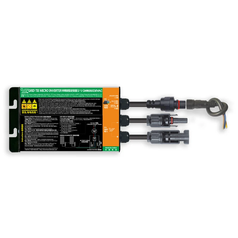 120/150/180W 260/300/350W 500/600/700W DC 10.8-50V To Output 110-240V MPPT Solar PV Grid Tie Micro Inverter