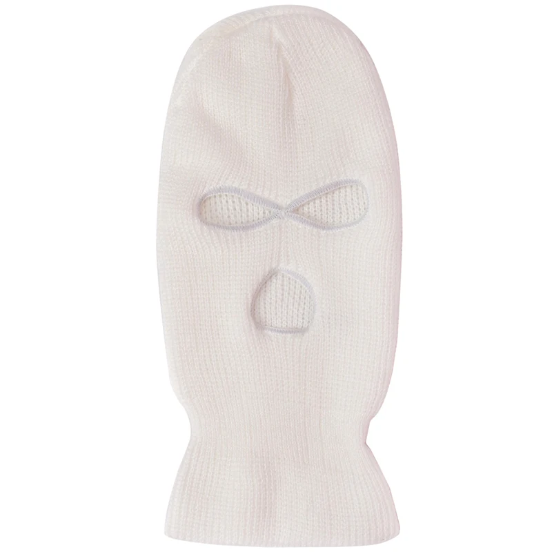 

Cap New Winter Warm Three-Hole Knitted Hat Anti-Terrorist Headgear Bandit Hat Bandit Baotou Outdoor Mask Cycling Headgear Hats