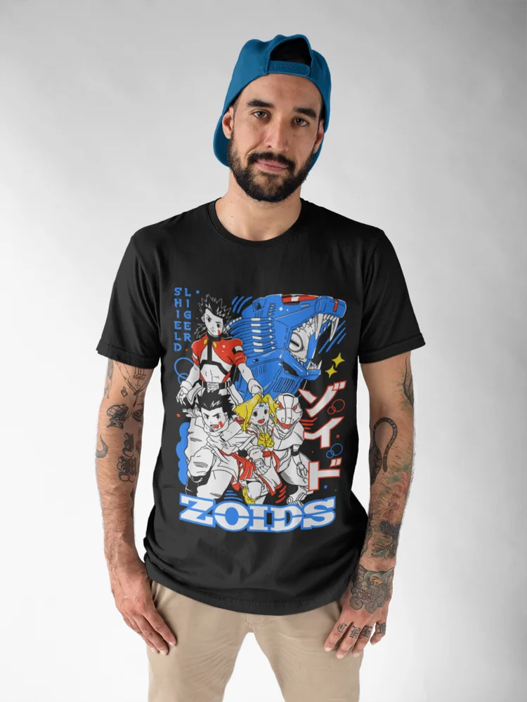 Футболка Zoid Серия Geno Psychogeno Saurer Аниме Zoids ДинозаврыПодарочная рубашка