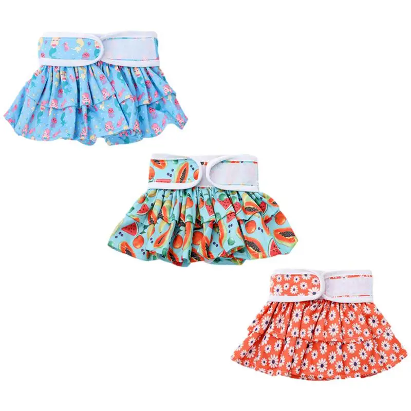 

Dog Diapers For Female Dogs In Heat 3pcs Reusable Dog Panties Diapes Female Highly Absorbent Diapers Leakage Proof Pants For