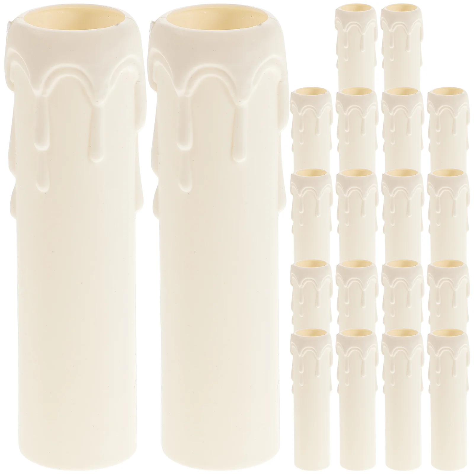 

Chandelier Covers Socket Cover Sleeves Base Lamp Candelabra Holders Bulb Sleeve Lightweight Tubes Light Parts Kit Repair White