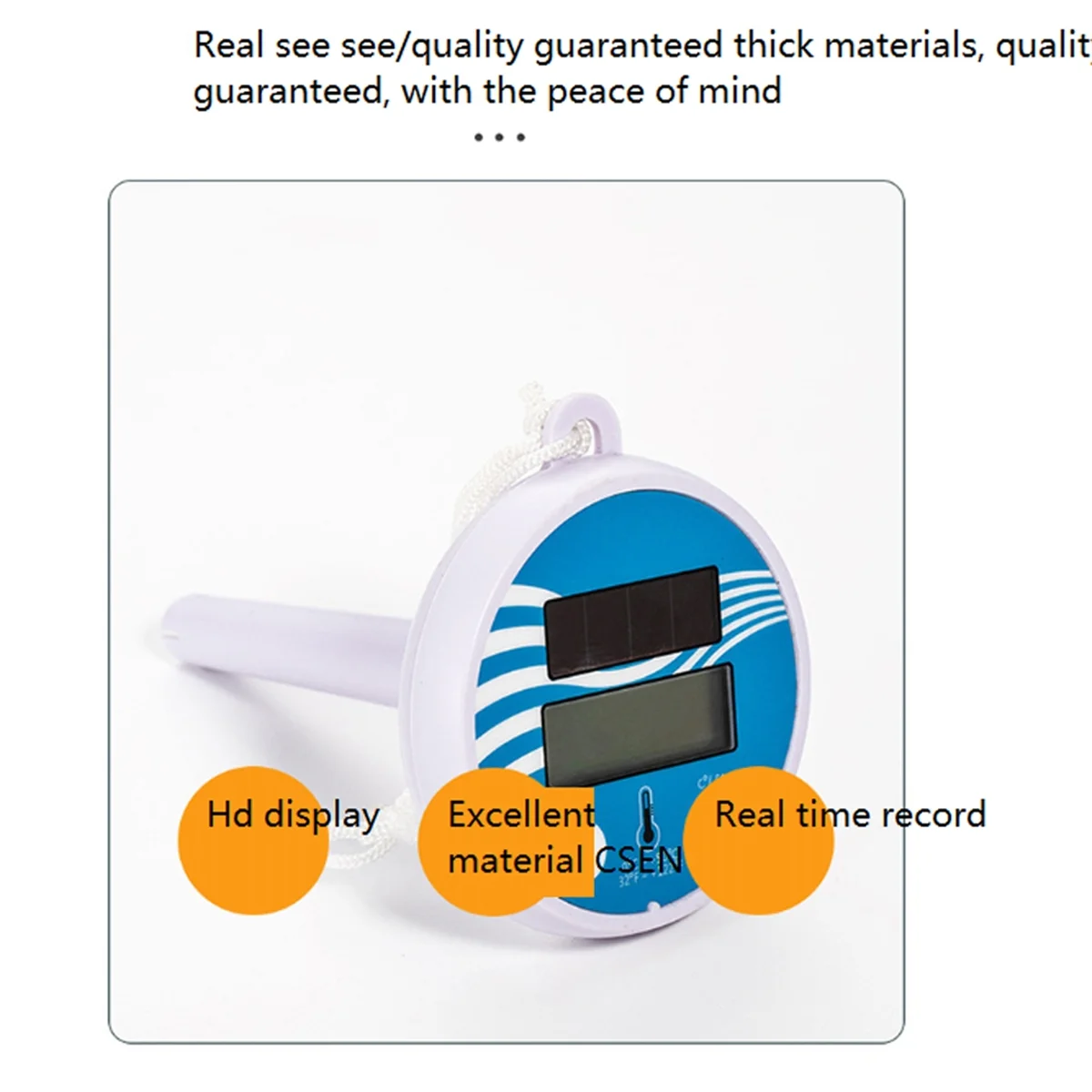 Плавающий цифровой термометр для бассейна Уличный Термометр на солнечных