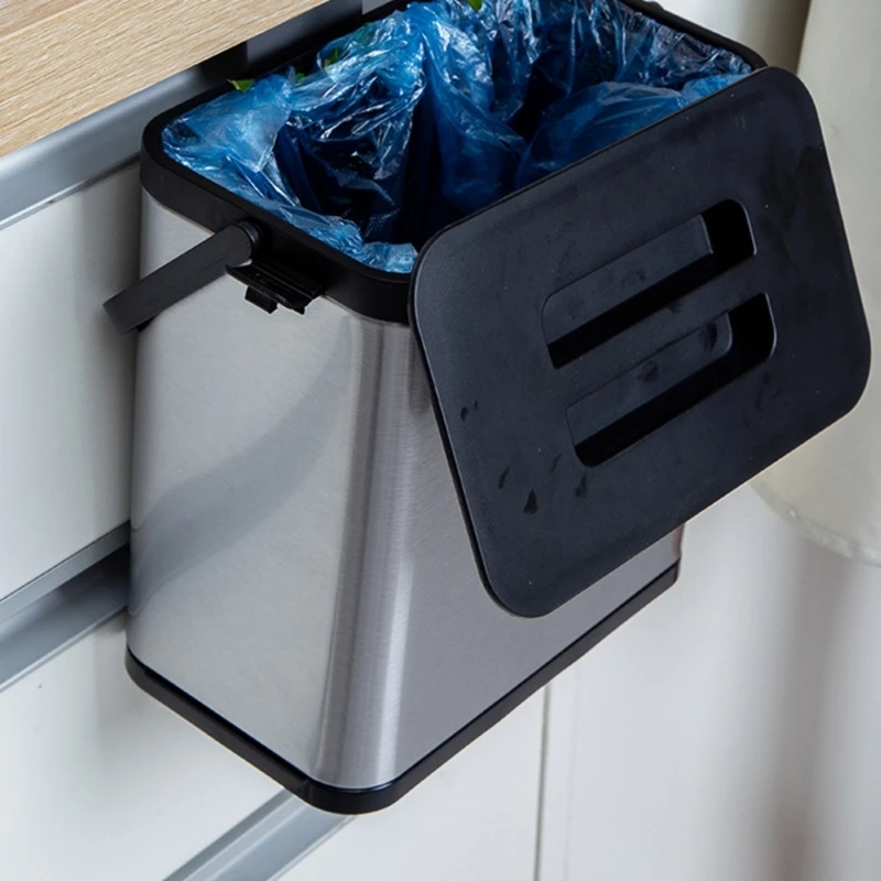 Настенный контейнер для мусора из нержавеющей стали организации современных