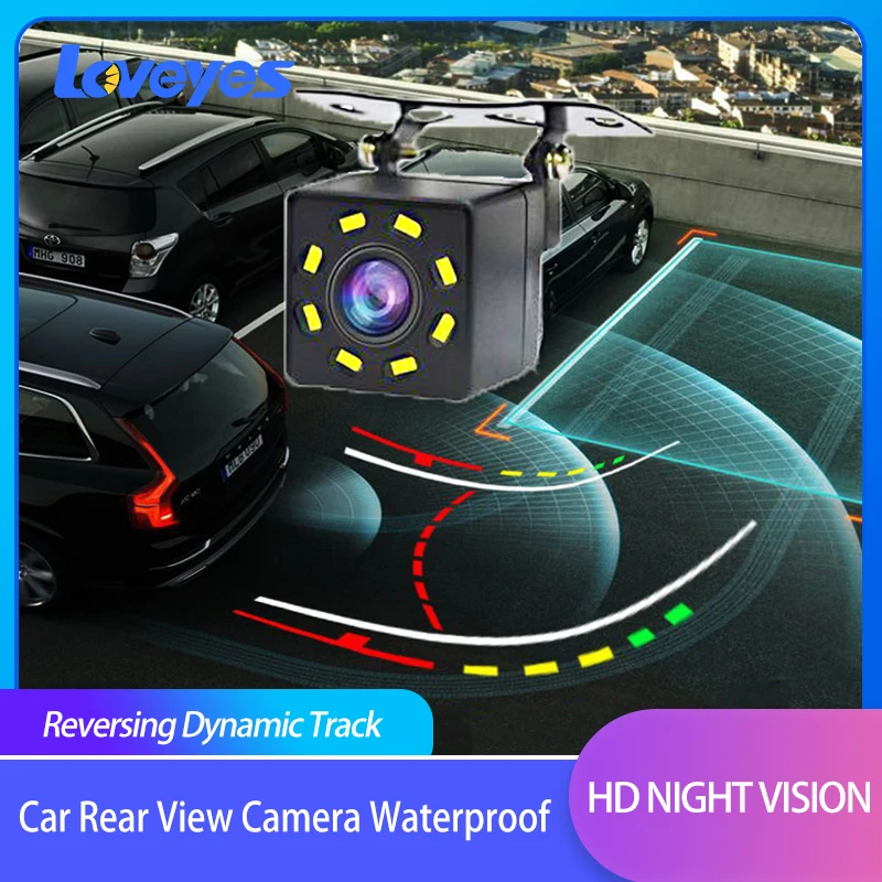 Car Reversing Track Parking Camera HD Reverse Image Universal Rear Blind Spot Camera with 4.3inch 5inch Desktop Display Monitor