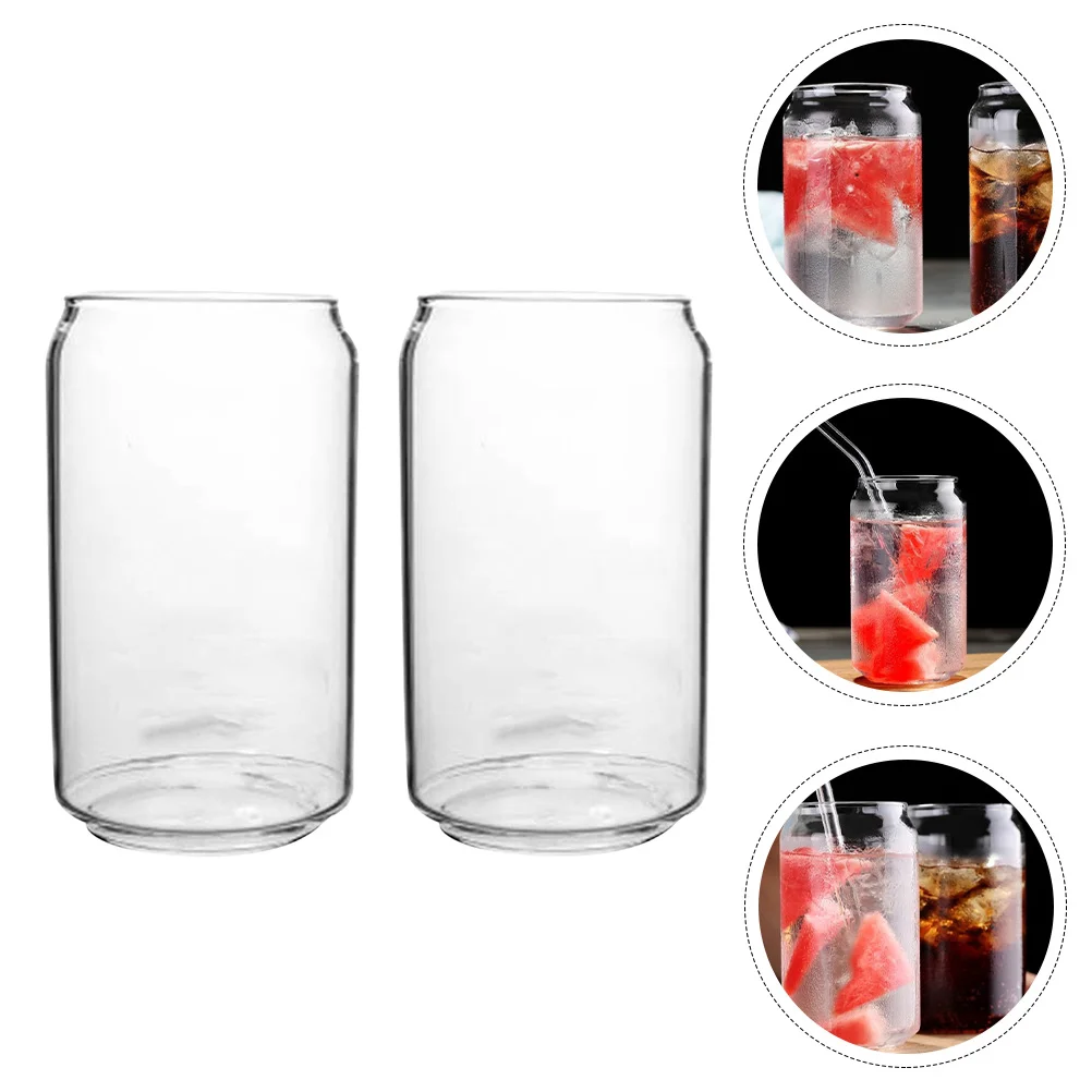 

2Pcs Cups Heat-resistant Cups Glass Cups Beverage Cups Exquisite Glass Cups for Home Gift Party