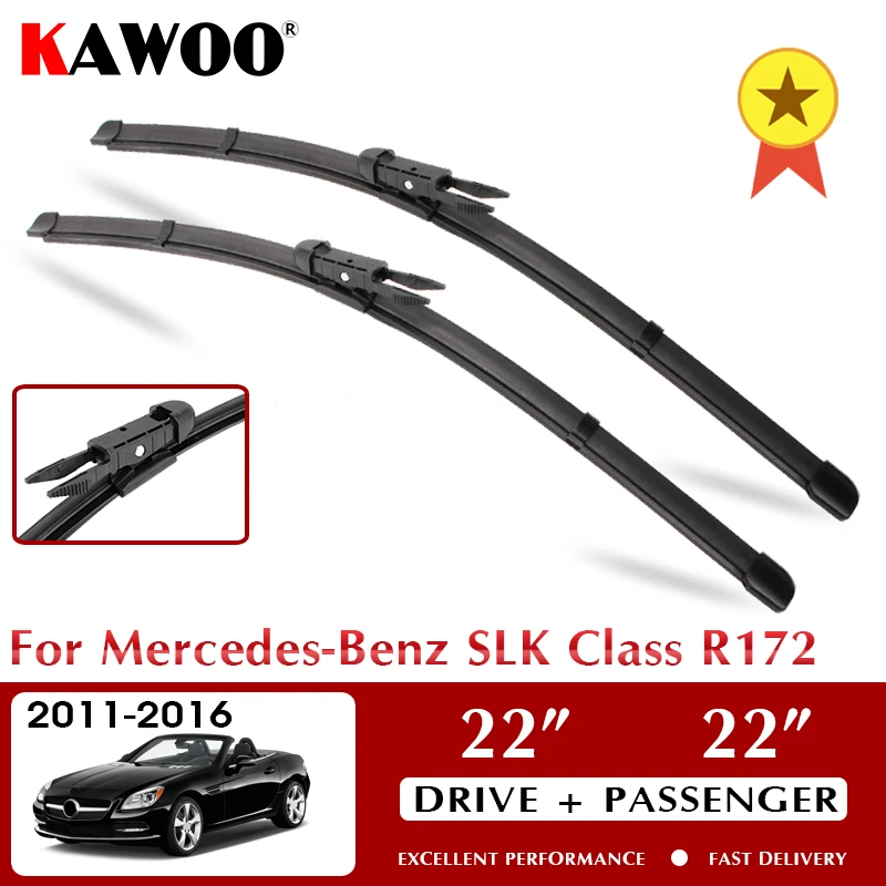 

Wiper Front Car Wiper Blades For Mercedes-Benz SLK Class R172 2011-2016 Windshield Windscreen Window Accessories 22"+22" LHD RHD