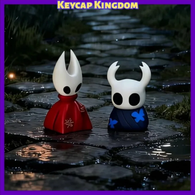 Фото Коллекционная кастомная прозрачная кейкап-фигурка Хорнет из Hollow Knight с подсветкой для механической клавиатуры, подарок для геймеров ПК №1