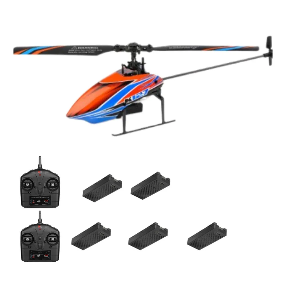 WLtoys XK K127 Self Stabilizing 6-Axis Gyroscope 4CH Flybarless Altitude Hold RC Helicopter Body Gift For Kids