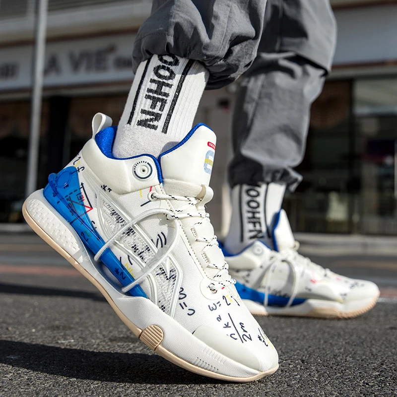 High Quality Brand Mens Basketball Shoes Professional Couple Sport Shoes Breathable Anti-skid Training Basketball Sneakers Women