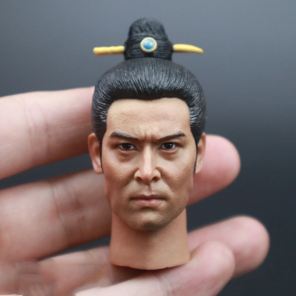 

Best Sell 1/6 Romance of the Three Kingdoms Ma Chao Male Head Carving Sculpture For 12inch Action Figures Collect