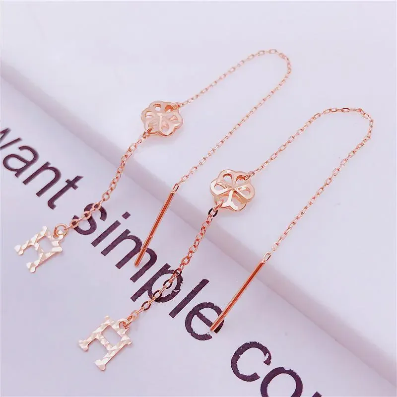 Элегантные женские висячие серьги с камнями кубического циркония. Классические