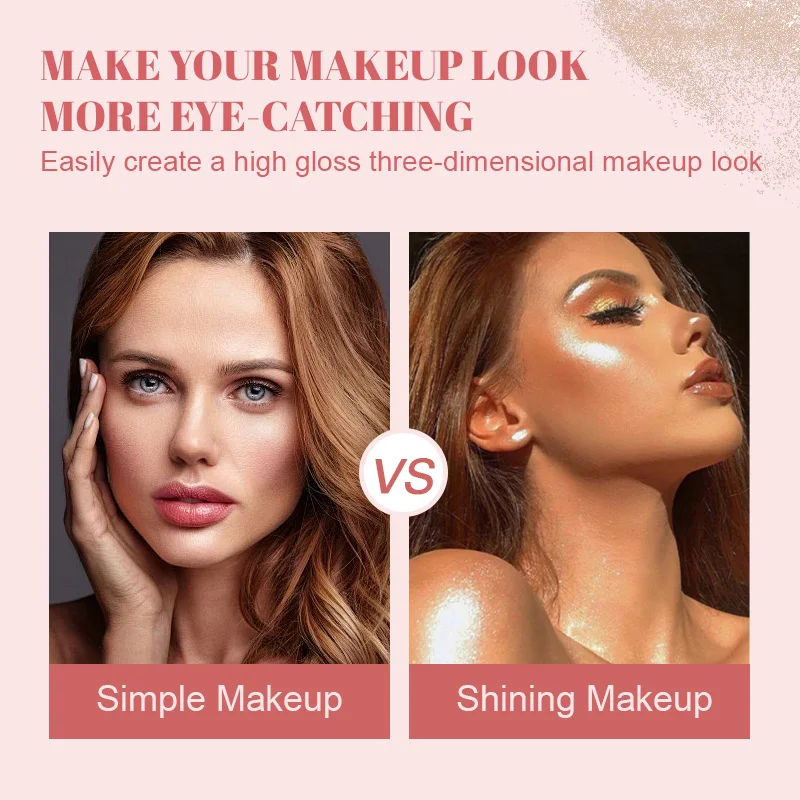 Polvo De Hadas Moonlight Highlighter Powder - Мерцающие Румяна Для Контура Лица И Тела Женщин Стойкий