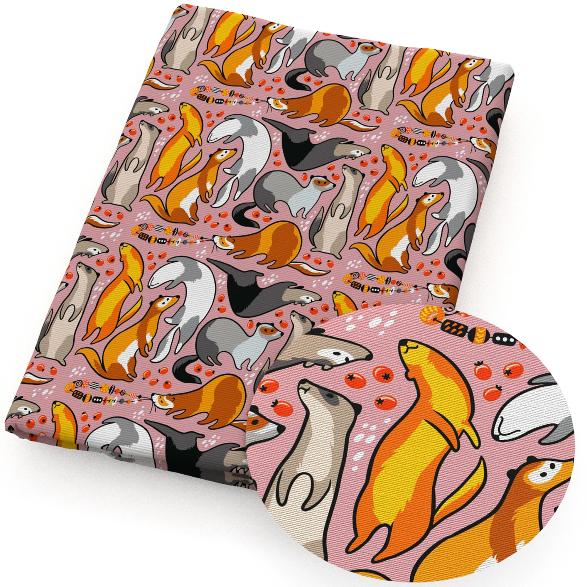 50*145 см ткань из полиэстера и хлопка с рисунком животного динозавра для шитья