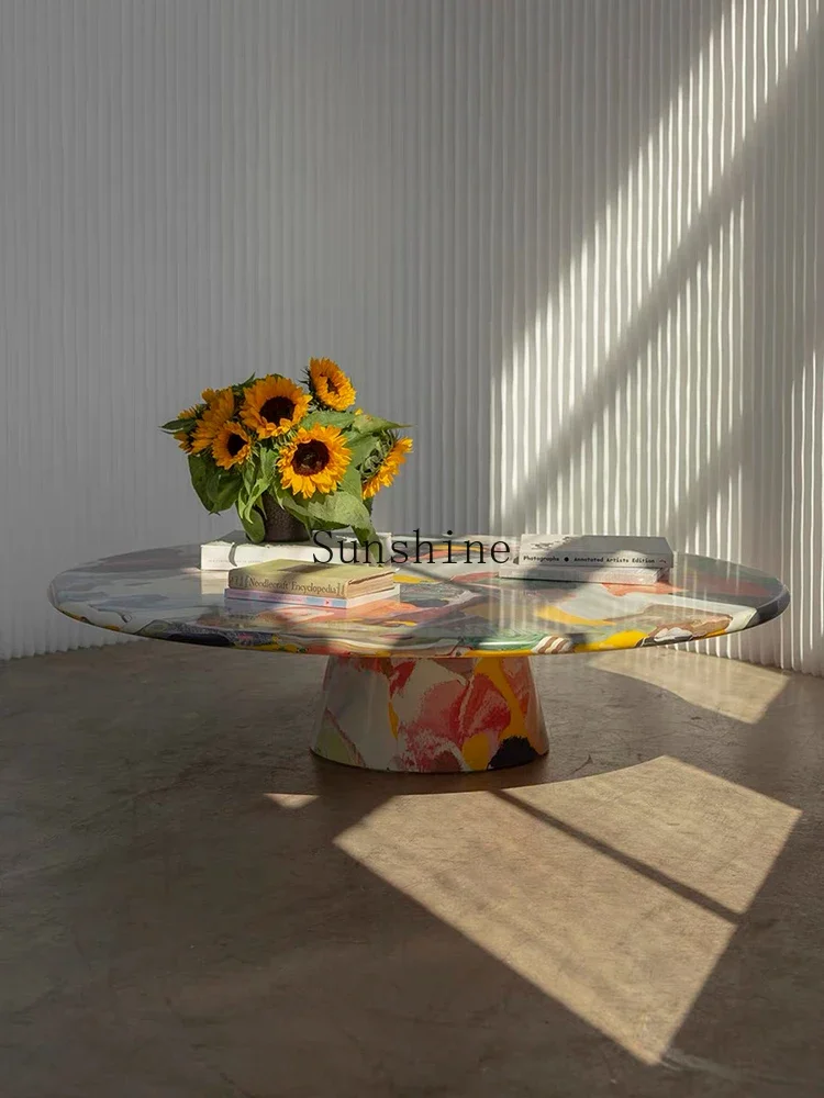 Ручная роспись печи картина маслом креативный обеденный стол с граффити