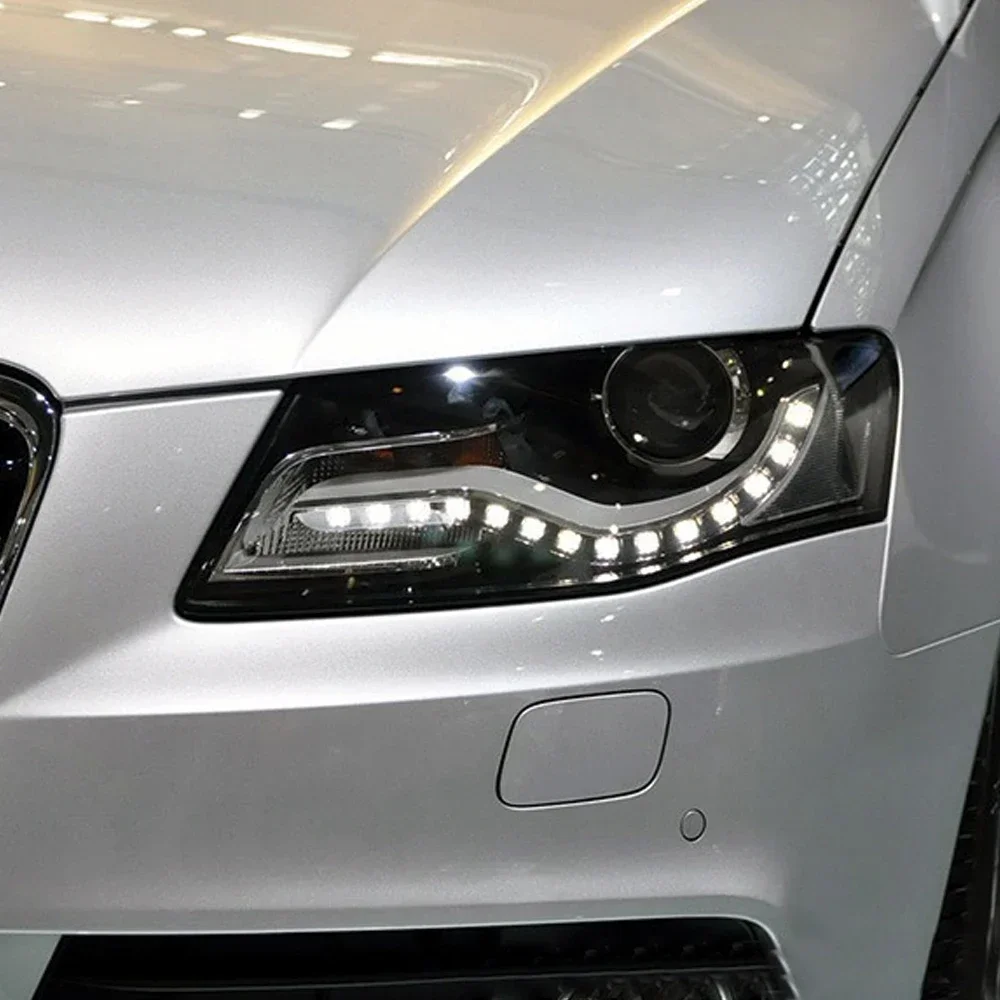 Стайлинг автомобиля фары для Audi A4 2009 10 11 12 B8 светодиодные проектор объектив DRL