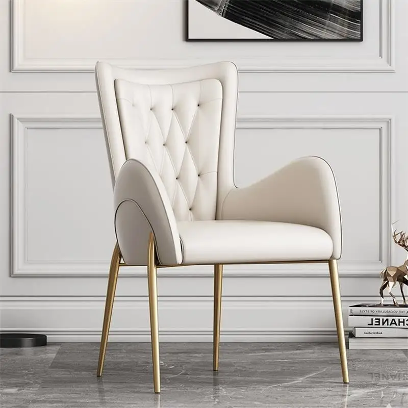 

European-style home light luxury dining chair restaurant net red back chair modern back chair makeup chair