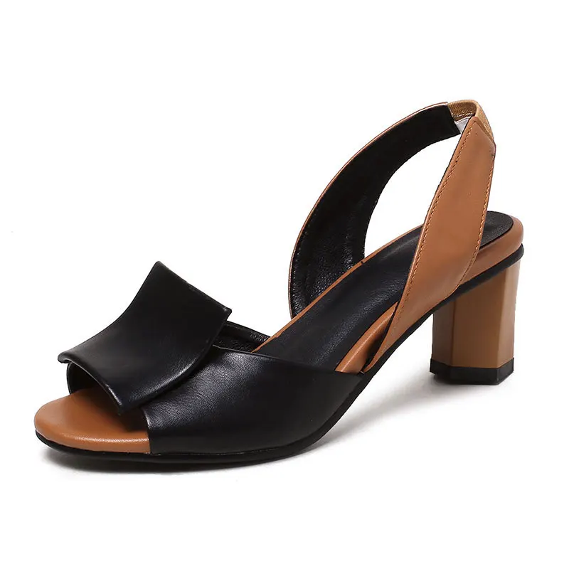 

2022 Summer New Female Fish Mouth Sandals Fashion High-heeled Formal Women Shoes INS Hot Sale Sexy 43 Plus Size Women's Sandals