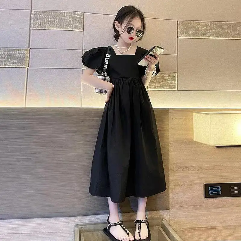 

Girls Princess Party Dresses Fashion Summer Kids Birthday Wedding Evening Prom Gown Children's Dress Teenage 6 8 10 12 14 year