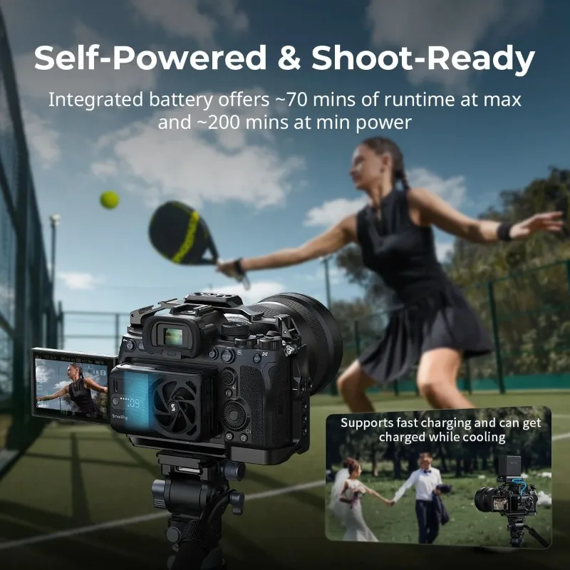 Фото Вентилятор охлаждения SmallRig для беззеркальных камер Sony A7 IV/A7S III/A7C II/A6700/ZV-E10/FX3/FX30/Canon R5/R6 Mark III 5329 №4