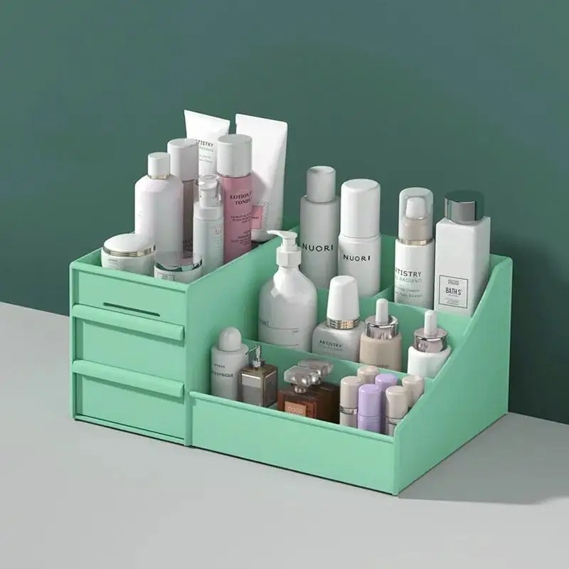 

Makeup Organizer for Cosmetic Cosmetic Storage Box Organizer Desktop Jewelry Nail Polish Makeup Drawer Container Large Capacity