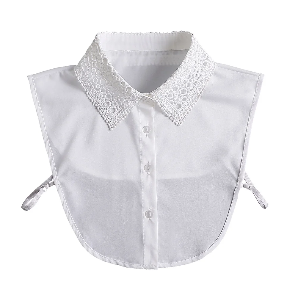 

Collar Fake Shirt False Collarsladies Menssweatersdetachable Dickey Blouse Lace
