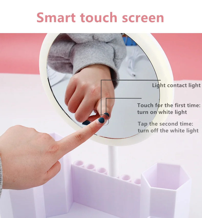 Настольная Светодиодная лампа для зеркала макияжа с USB-зарядсветильник