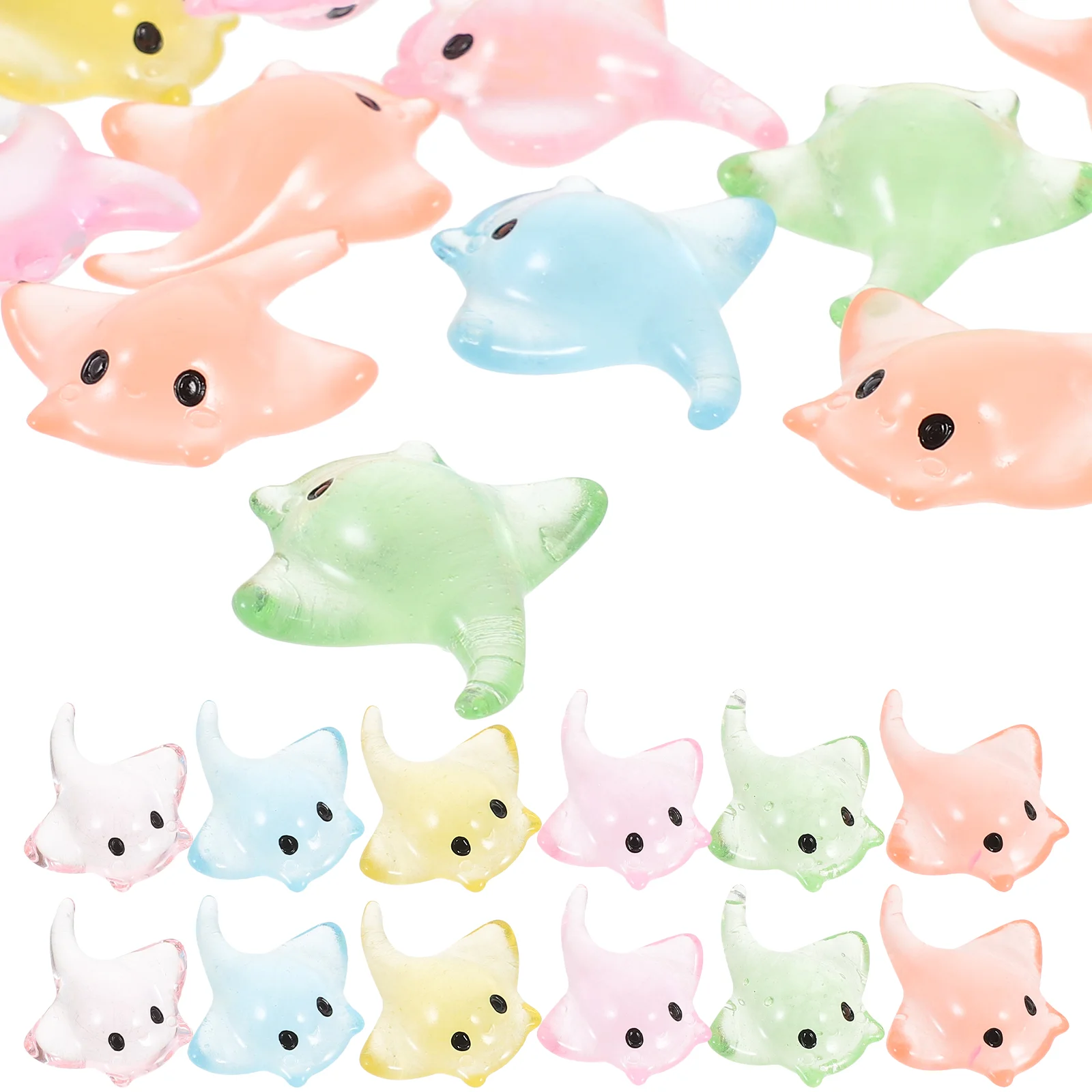 

20pcs Resin Miniature Marine Fish Adornments Fish Tank Landscaping Fish Statue