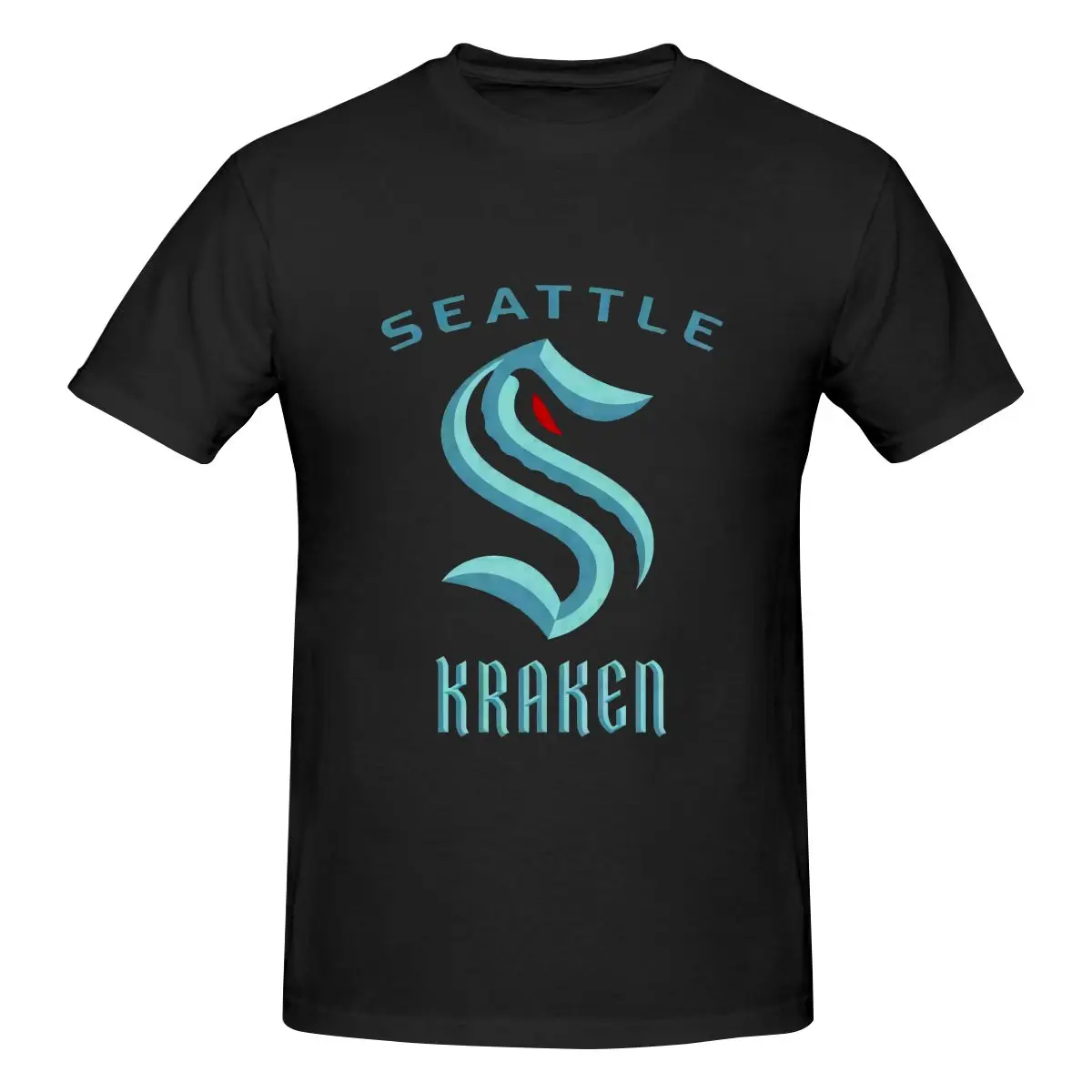 

Release The Kraken 1Seattle Ice Hockey Harajuku T-shirts Short Sleeve Casual Oversized Men Cotton Summer Man Clothing Tops
