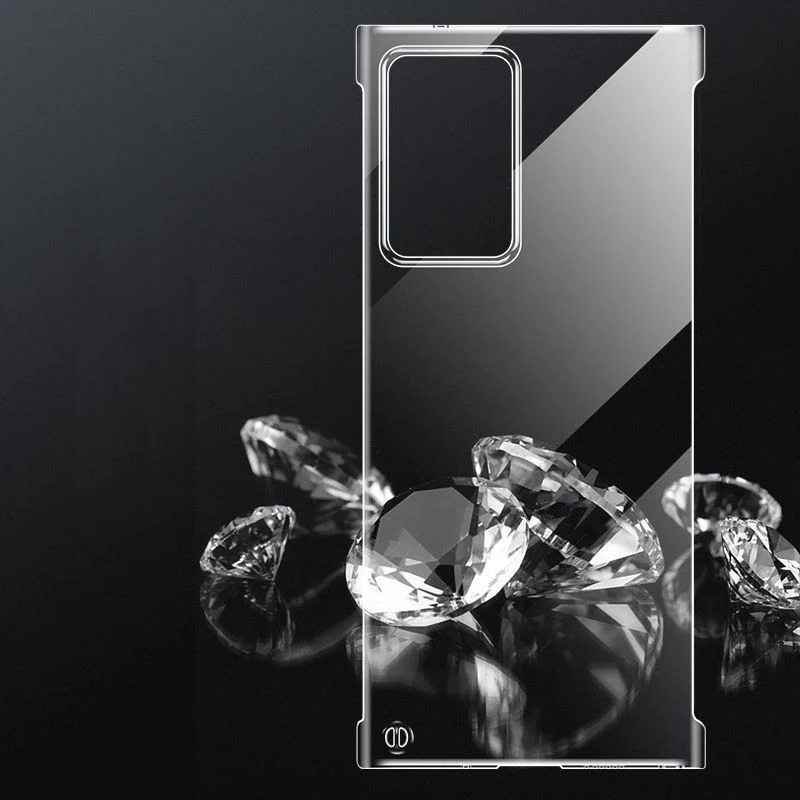 slim frameless clear phone case for samsung galaxy s22 s21 s20 fe s10 s9 note 20 ultra 10 plus cover ultra thin pc hard case free global shipping