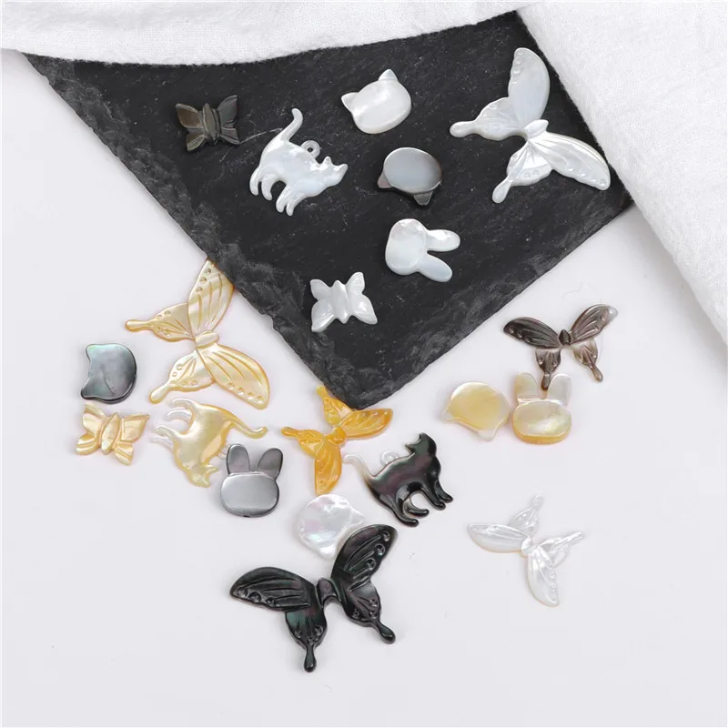 Швабра Бабочка натуральная ракушка резьба в виде рыбы кролика ракушки кошки и