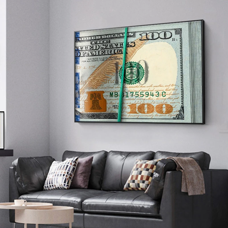 

Постер за сто долларов, Вдохновляющие картины на холсте, поп-картины, настенные картины для гостиной, украшение для дома