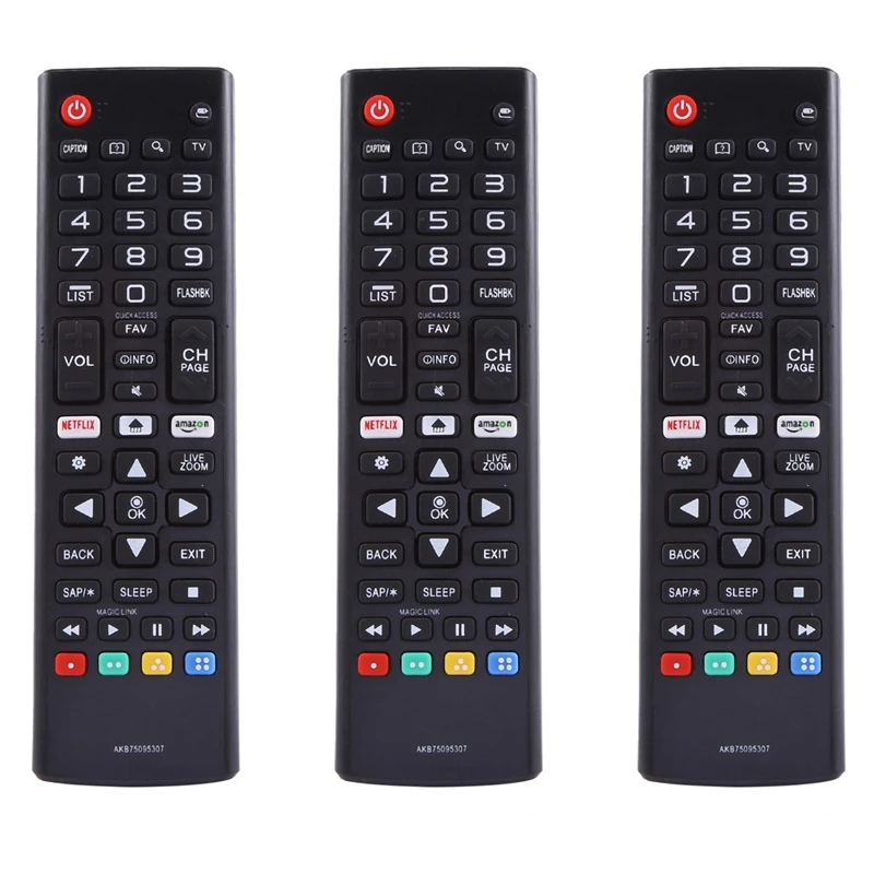 

3X Новый пульт дистанционного управления Smart TV для Lg Akb75095307 Lcd Led Hd tv Tv s Lj & Uj Series