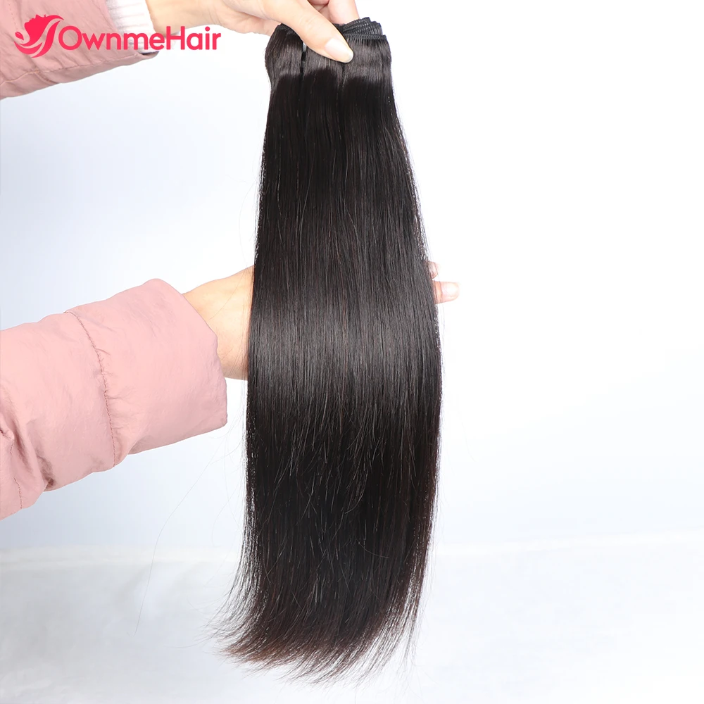 

Brazilian Virgin Hair Bundles 15A Super Double Drawn Human Hair Bundle Bone Straight Hair Bundles Raw Hair Extensions 6-26 Inch