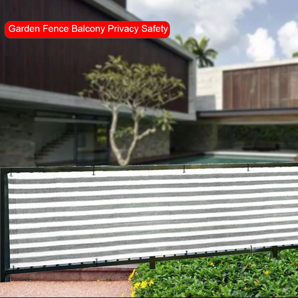 

0.9x5m Garden Fence Safety Anti-aging Greenhouse Sunshade Net Backyard Pool PE Breathable Easy Clean Summer Balcony Privacy