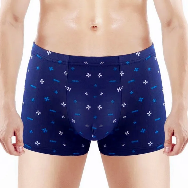 Хлопковые боксеры 4 шт./лот нижнее белье для мужчин Брендовые мужские трусы