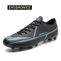 2022 teenager new men soccer shoes kids training football sport sneakers size 32 45 dropshipping good quality men spiked shoes