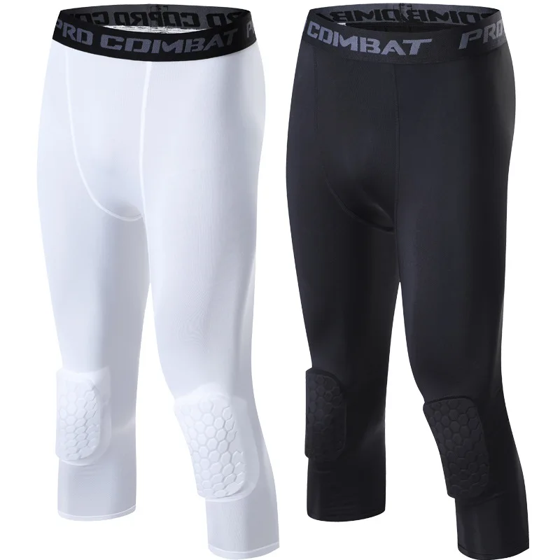Mallas de compresión ajustadas para Hombre, pantalones Capri de Fitness, pantalones ajustados...