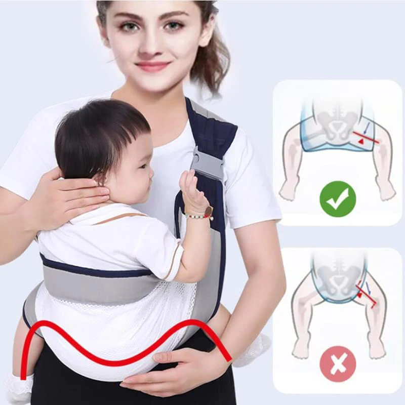 

Ergonomic one-shoulder Holding Baby Carrier Multifunctional Baby Carrier Ring Sling Baby Backpacks Carriers