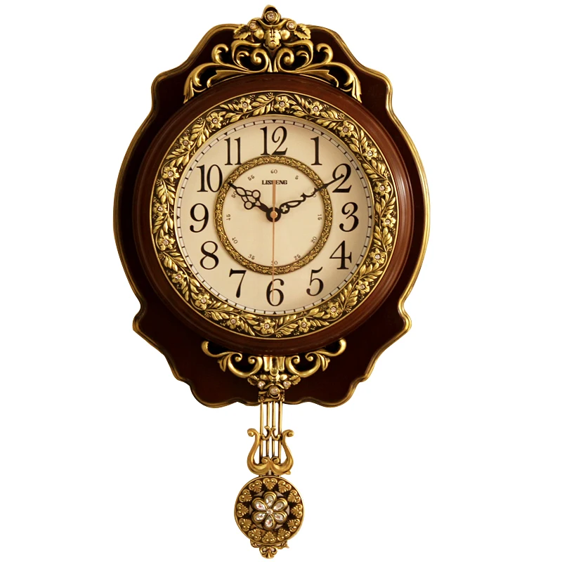 Large Luxury Wall Clock Free Shiping Silent Digital Pendulum Wall Clock European Modern Design Reloj Pared Home Decor AD50WC