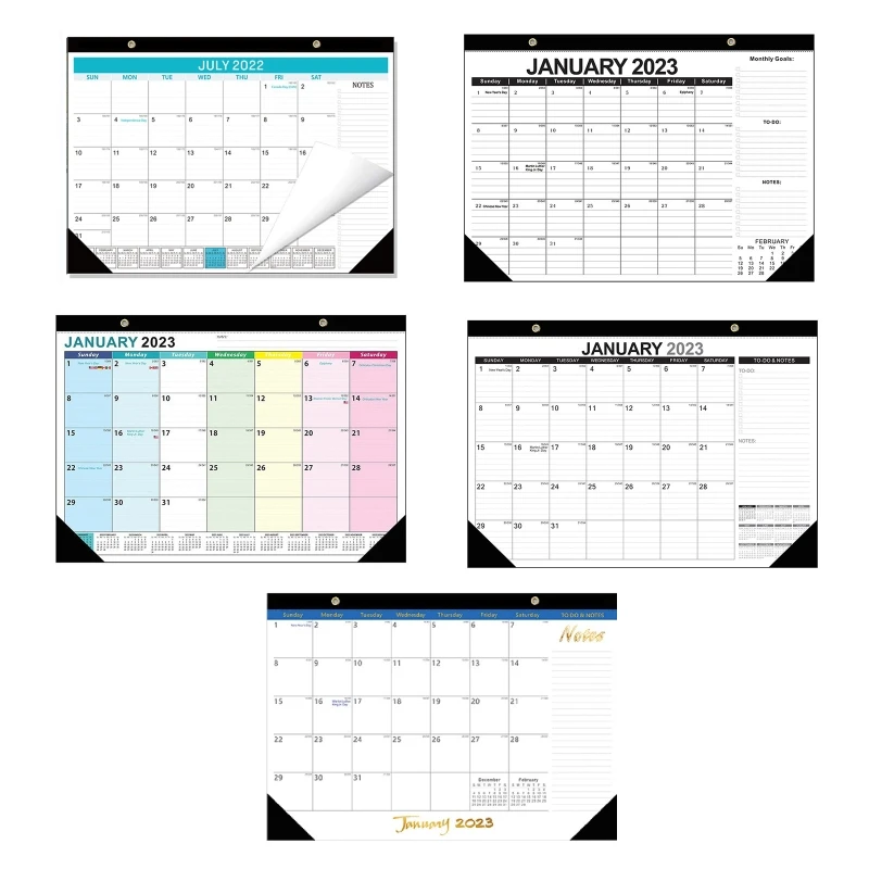 

Wall Calendar 2022.7-2023.12 Yearly Planner Overview Thick Paper Monthly Calendar for Home School Record Important Event