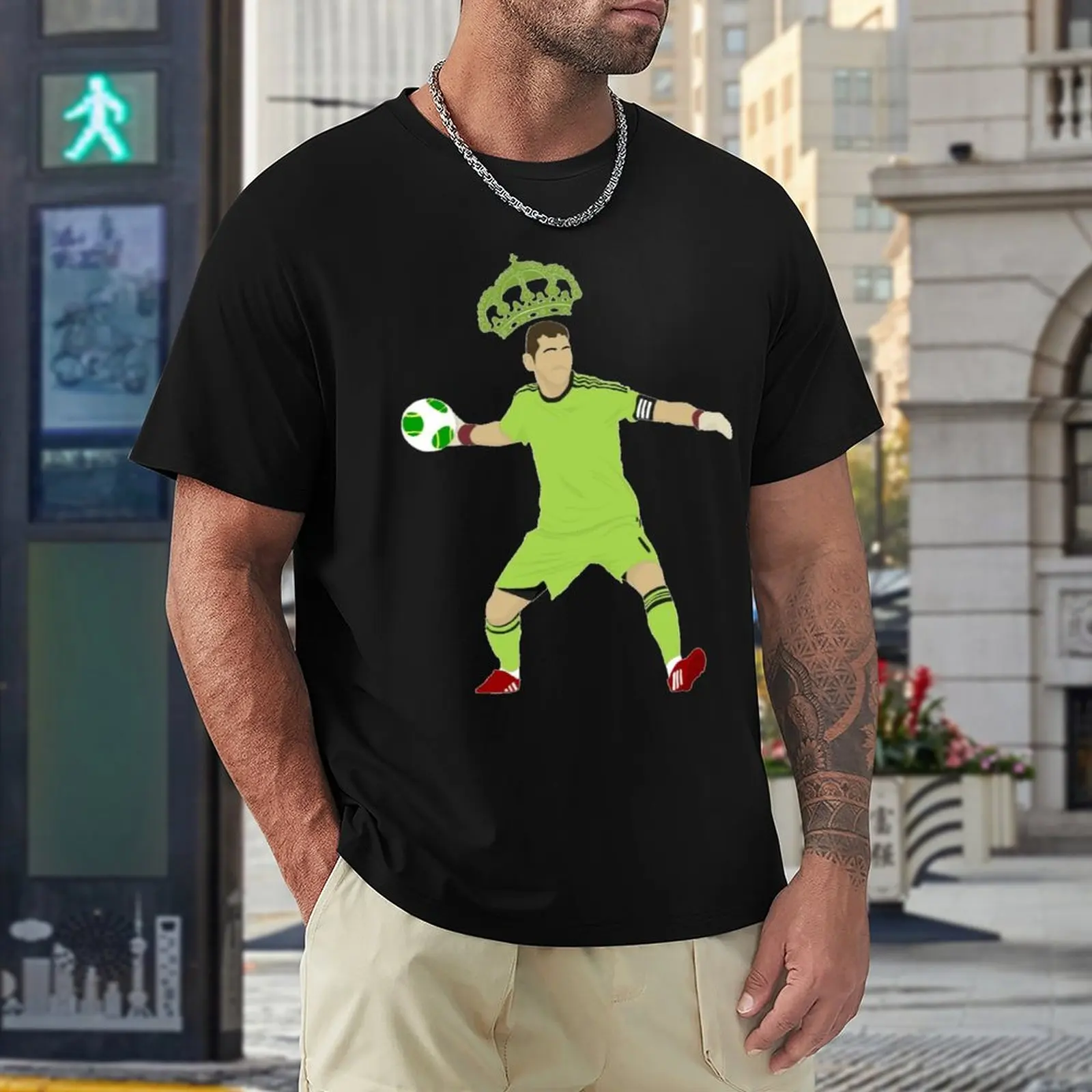 

Football Player Funny Spain Ikerss And Casillass 9 Champion Top Tee High Grade Sport Fitness Eur Size