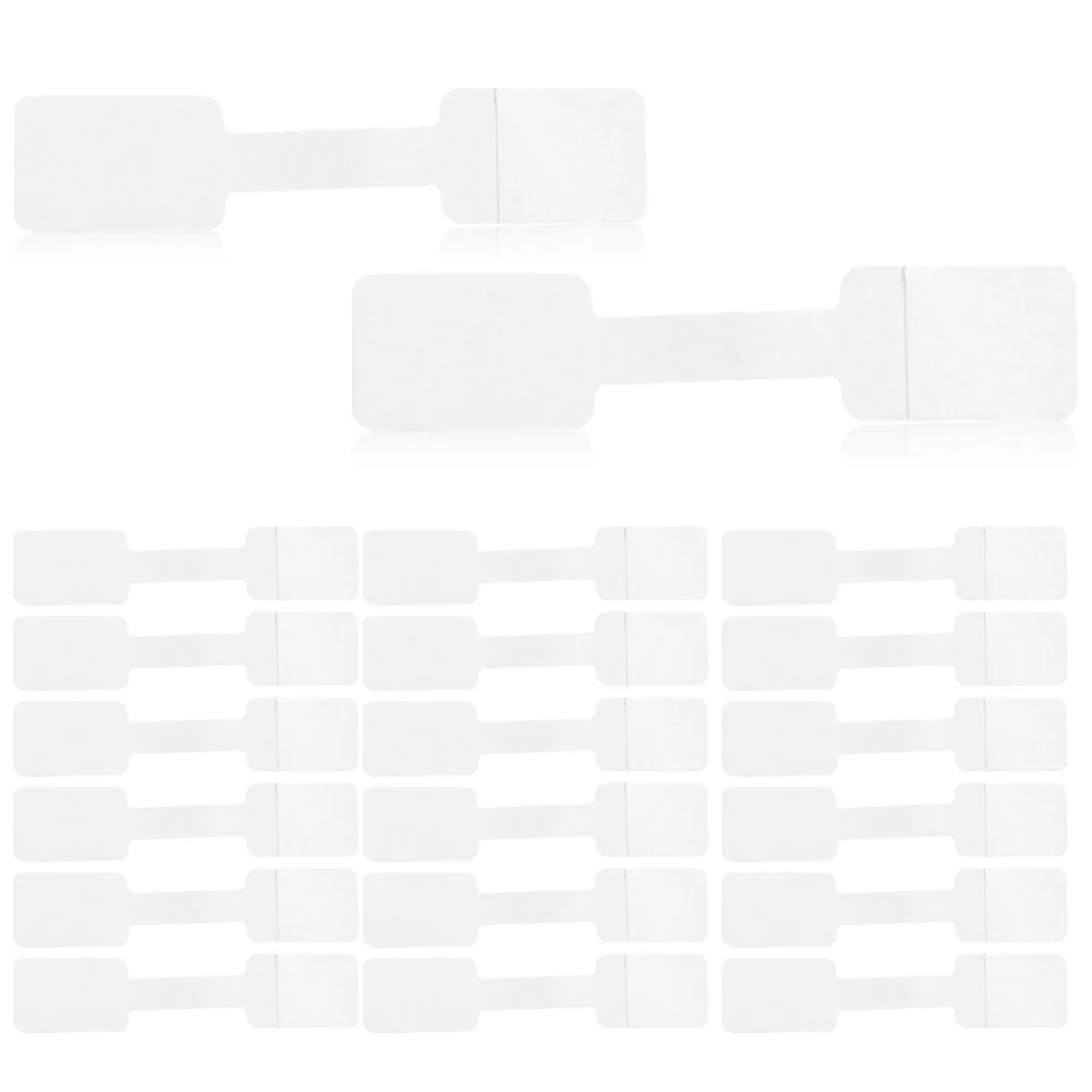 

100 Pcs Jewelry Price Sticker Blank Stickers Adhesive Tags Label Ring Hanging Paper Earring Necklace