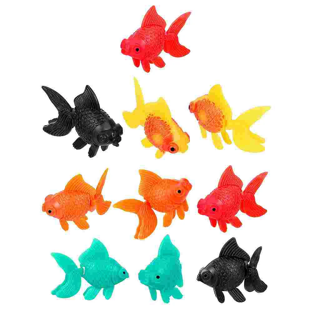 

10Pcs Simulated Goldfish Adornment Plastic Fish Decor Fake Fish Fish Tank Decor for Fish Tank Decor Aquarium