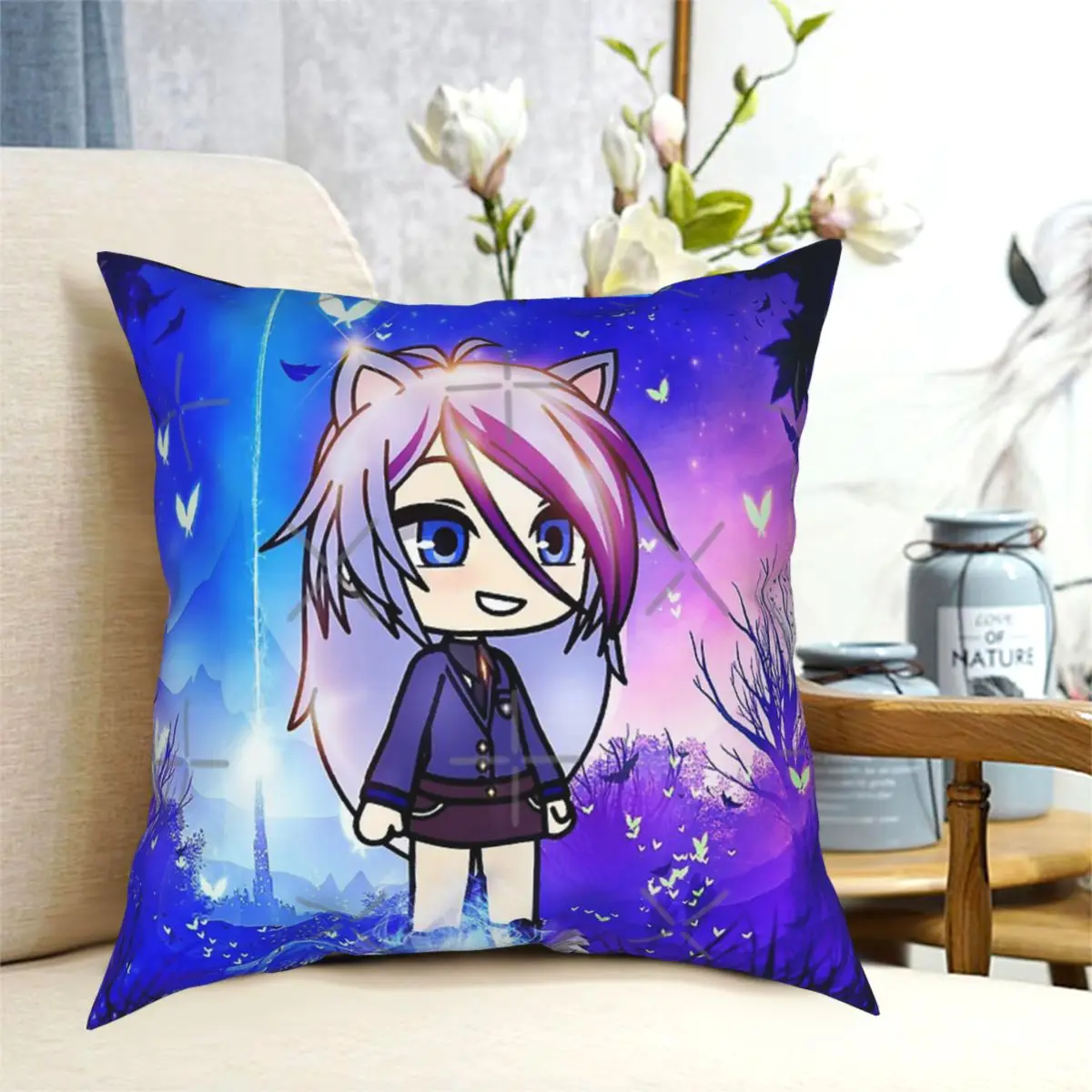 

Gacha Life In The Magic Forest Pillow Case Cover White Pillow Case Cushion cover Dakimakura Pillow Case Decorative Pillow Cases
